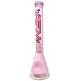 18" Pulsar Pink Glass Beaker Bong