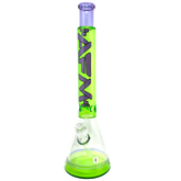 18" AFM Quasar Glass Beaker Bong - Lime/ Purple