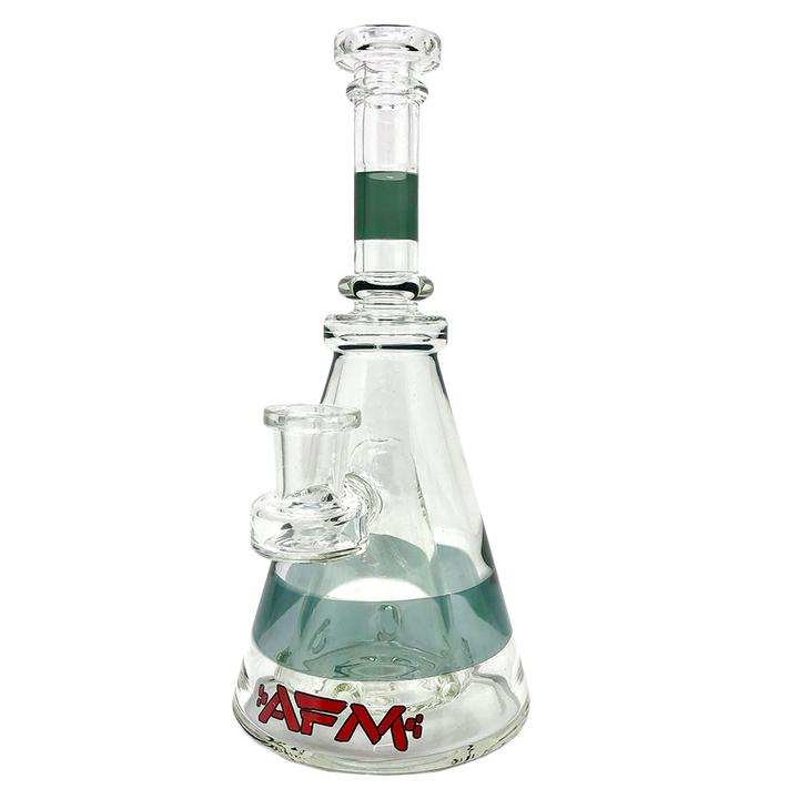 8" AFM Pyramid Clear Glass Dab Rig | AFM Smoke