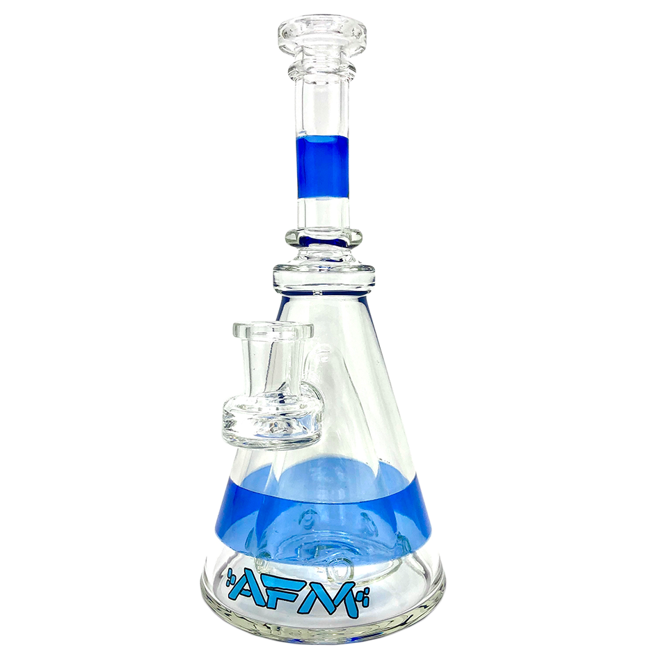 8" AFM Pyramid Clear Glass Dab Rig | AFM Smoke