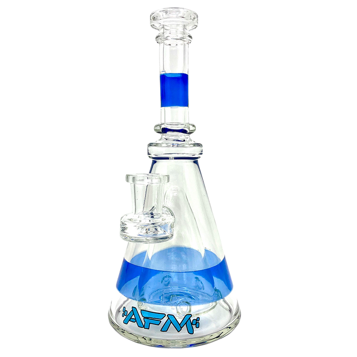 8" AFM Pyramid Clear Glass Dab Rig | AFM Smoke
