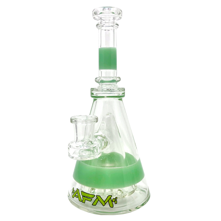 8" AFM Pyramid Clear Glass Dab Rig | AFM Smoke