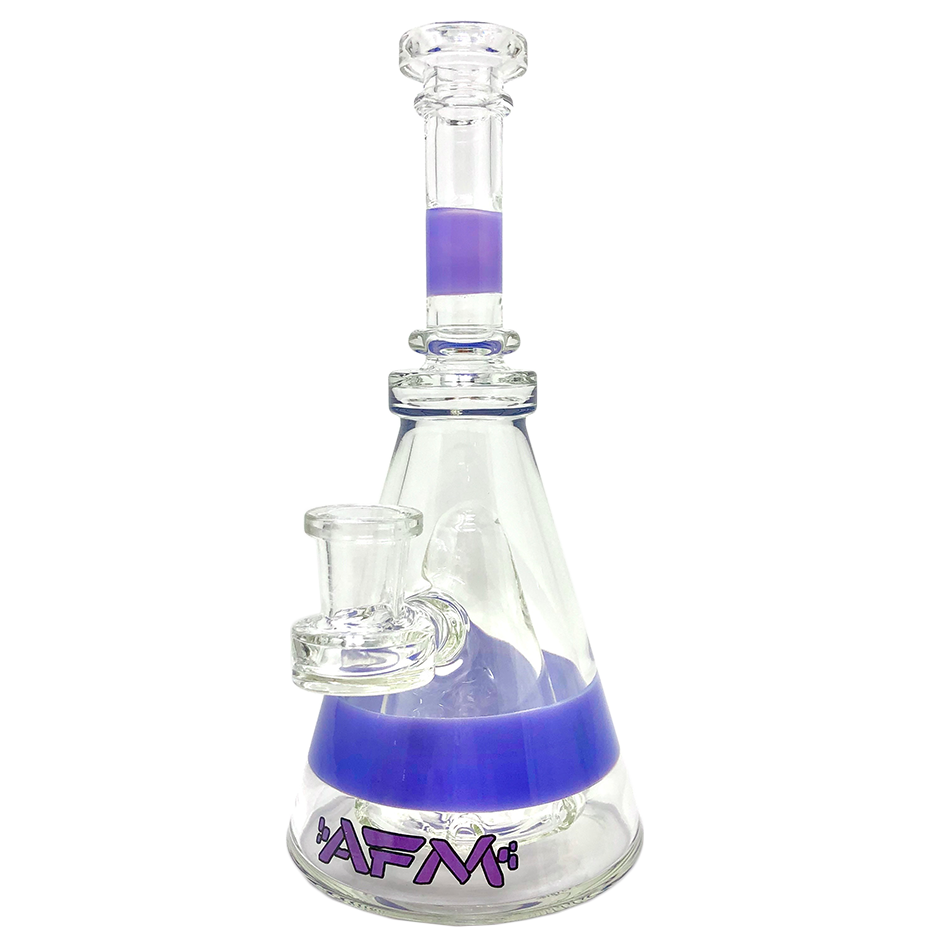 8" AFM Pyramid Clear Glass Dab Rig | AFM Smoke