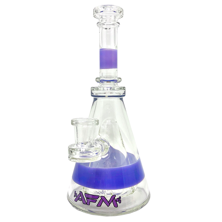 8" AFM Pyramid Clear Glass Dab Rig | AFM Smoke