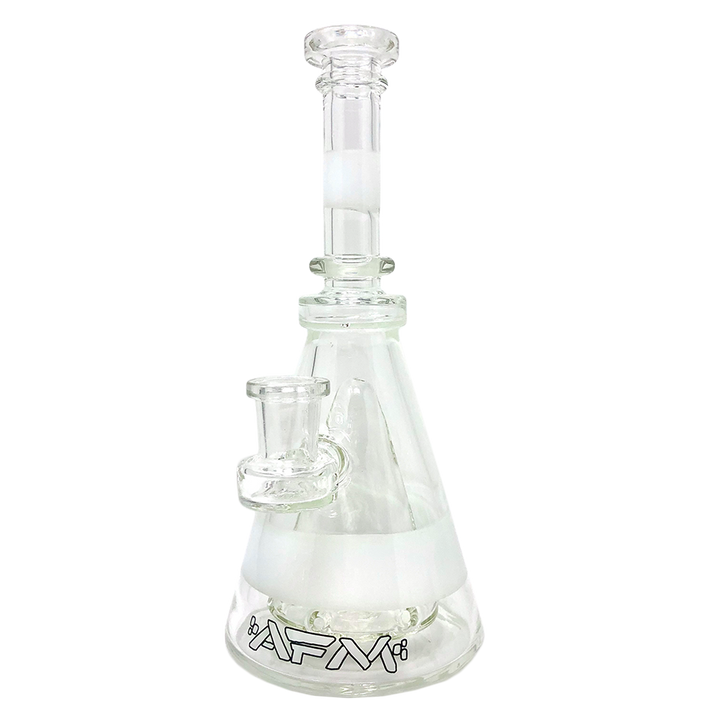 8" AFM Pyramid Clear Glass Dab Rig | AFM Smoke