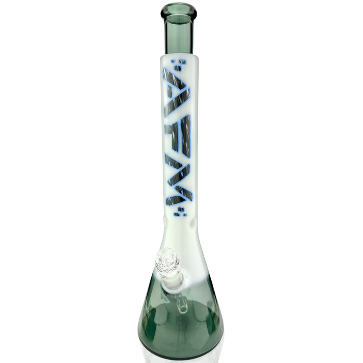 18" AFM Glass Licorice Quasar Glass Beaker Bong Bundle