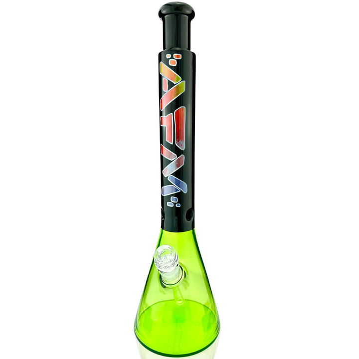 18" AFM Mind Expander Lime Glass Beaker Bong | AFM Smoke