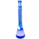 18" AFM Quasar Glass Beaker Bong - Ink Blue/ Purple