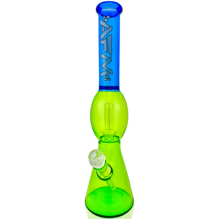18" AFM UFO Double Color Glass Beaker Bong | AFM Smoke