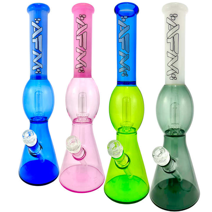 18" AFM UFO Double Color Glass Beaker Bong | AFM Smoke