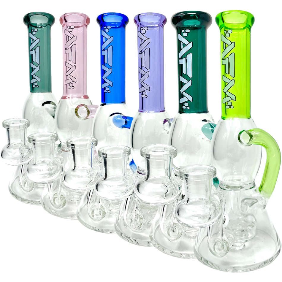 AFM 8″ Bubble Glass Recycler Dab Rig