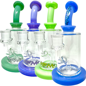 8" Milky Color Glass Dab Rig