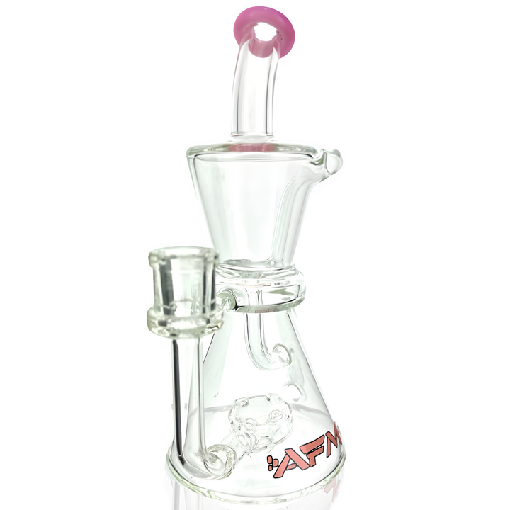 AFM 8.5″ Hour Glass Clear Recycler Dab Rig | AFM Smoke