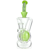 9.5" AFM Magic Ball Clear Glass Recycler Dab Rig