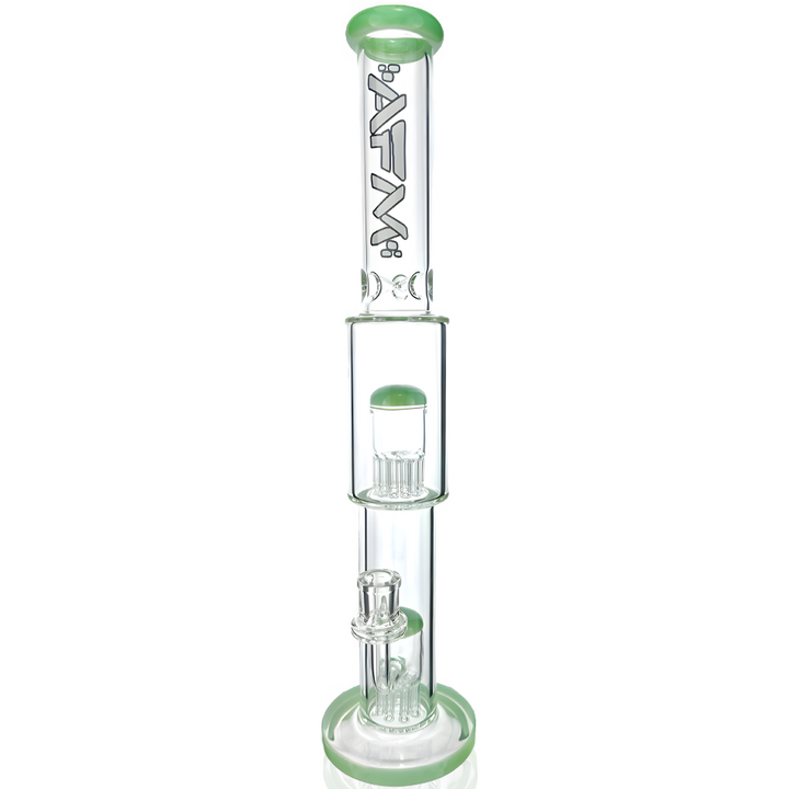 18″ AFM Daisy Double Perc Straight Tube Bong | AFM Smoke