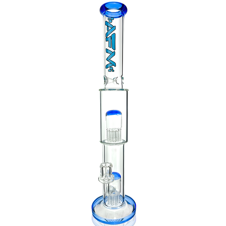 18″ AFM Daisy Double Perc Straight Tube Bong | AFM Smoke