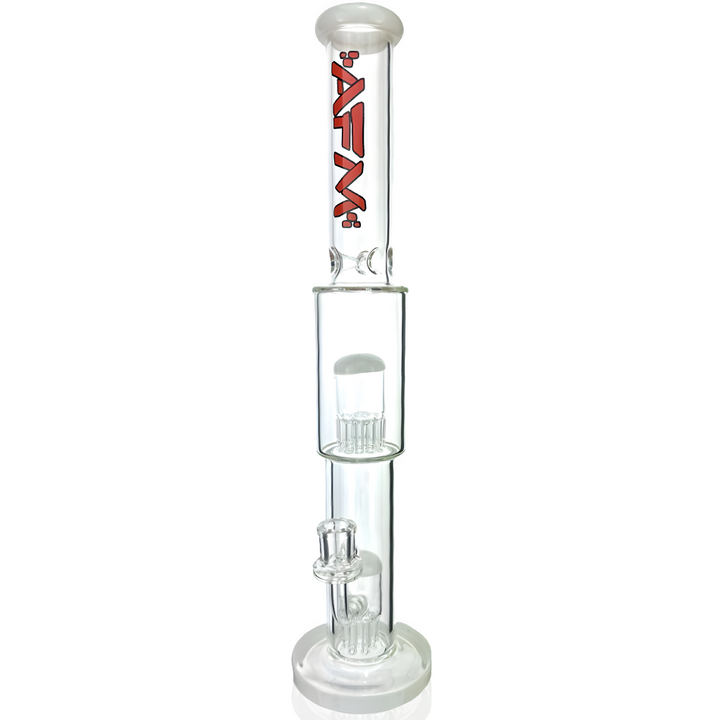 18″ AFM Daisy Double Perc Straight Tube Bong | AFM Smoke