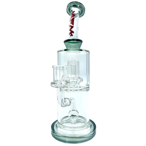 10" AFM Dot Double Perc Glass Dab Rig