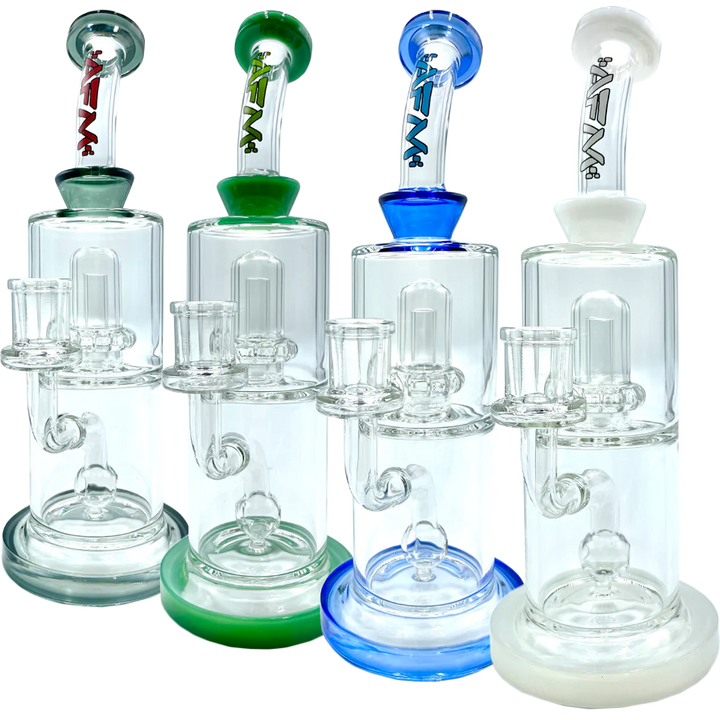 10" AFM Dot Double Perc Glass Dab Rig | AFM Smoke