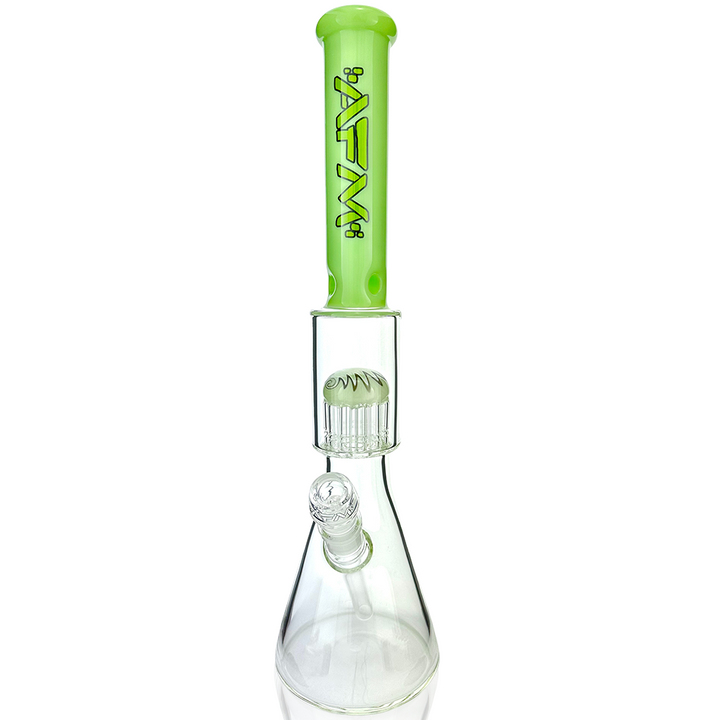18" AFM Reversal Sleeve Glass Tree Perc Beaker Bong
