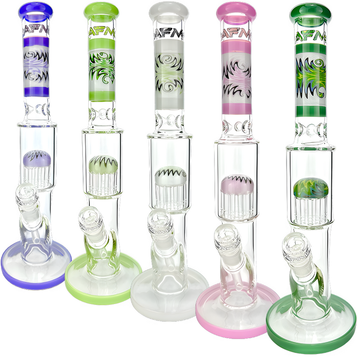 18" AFM Reversal Glass Straight Tube Dab Rig – Borosilicate straight tub