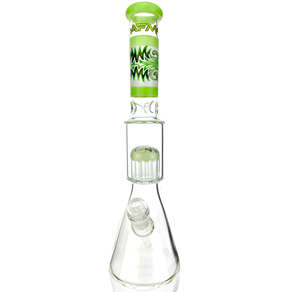 16" AFM Glass Reversal Arm Perc Glass Beaker Bong