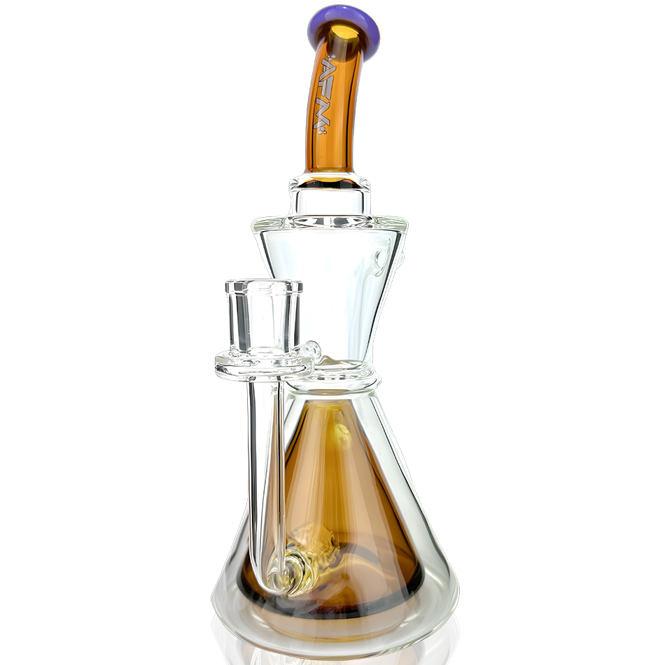 AFM 9″ Pyramid Perc Recycler Dab Rig