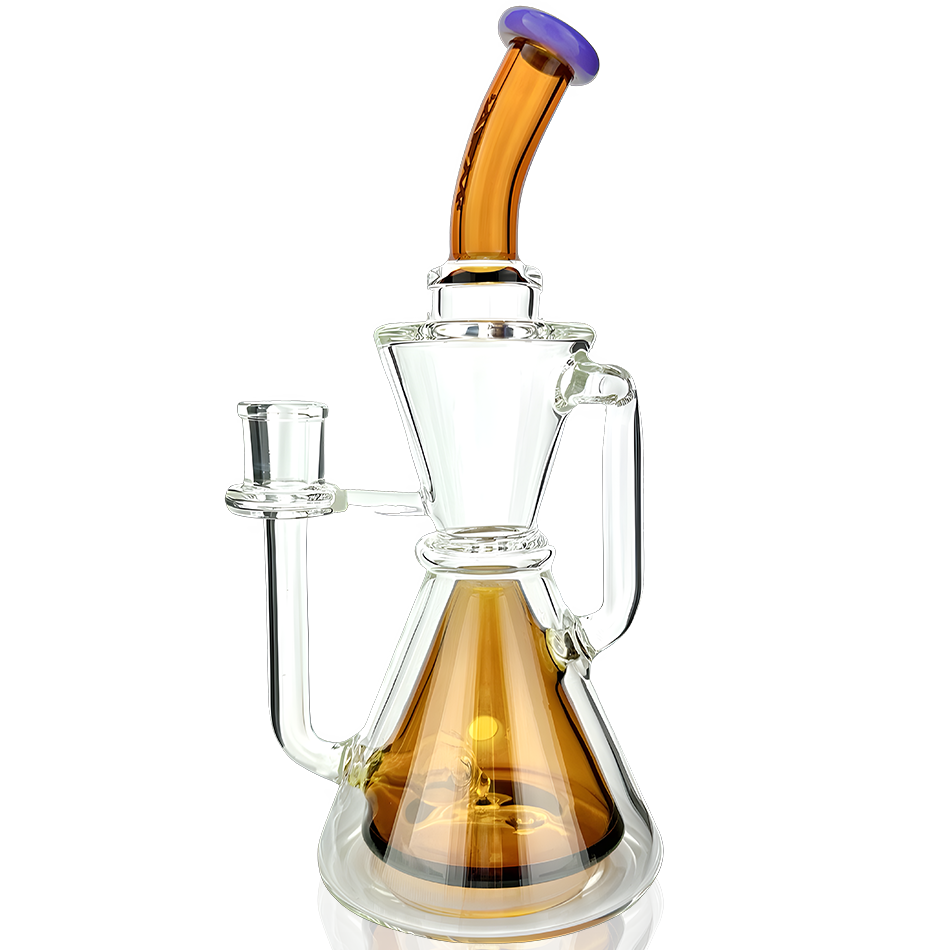 AFM 9″ Pyramid Perc Recycler Dab Rig