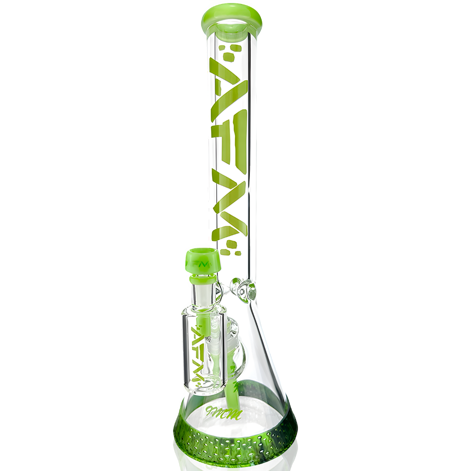 18" AFM Symphony 9mm Glass Beaker Bong Bundle