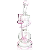 10.5" AFM Glass Swirly Wiry Glass Recycler Dab Rig