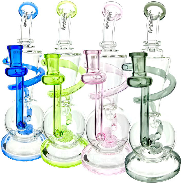 AFM 10.5″ Swirly Wiry Recycler Dab Rig