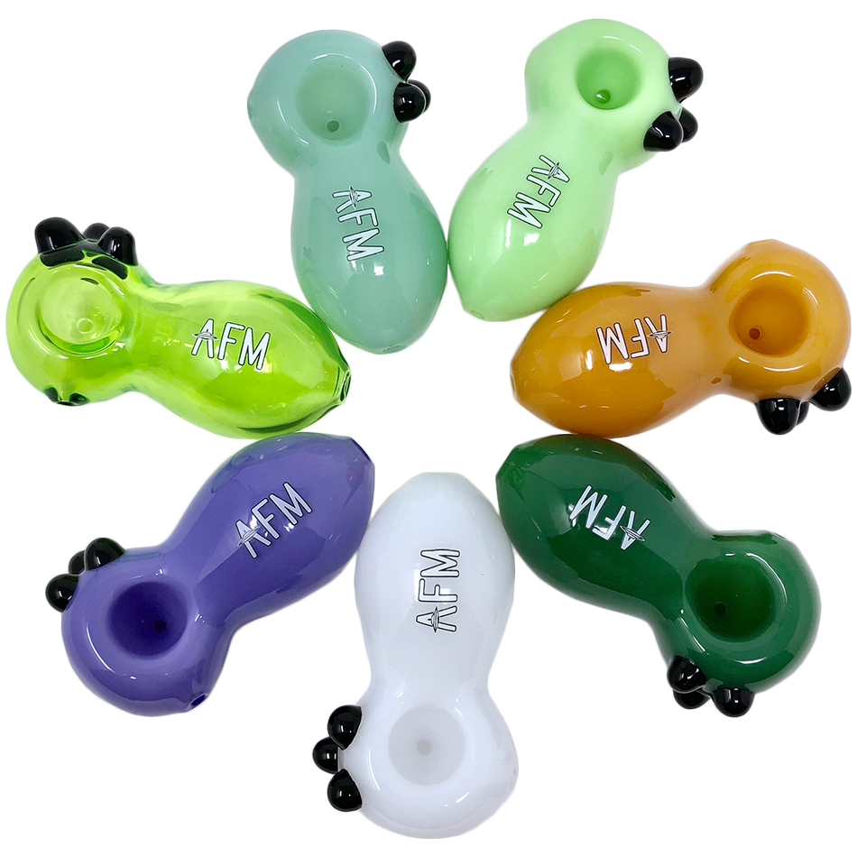 3.5" AFM Egg Colored Borosilicate Glass Hand Pipe | AFM Smoke