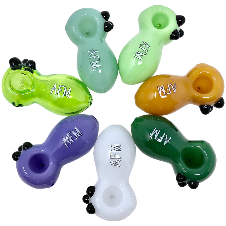 3.5" AFM Egg Colored Borosilicate Glass Hand Pipe | AFM Smoke