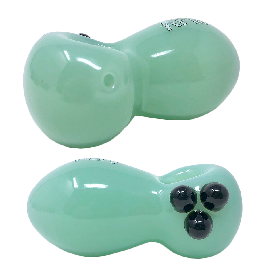 3.5" AFM Egg Colored Borosilicate Glass Hand Pipe | AFM Smoke