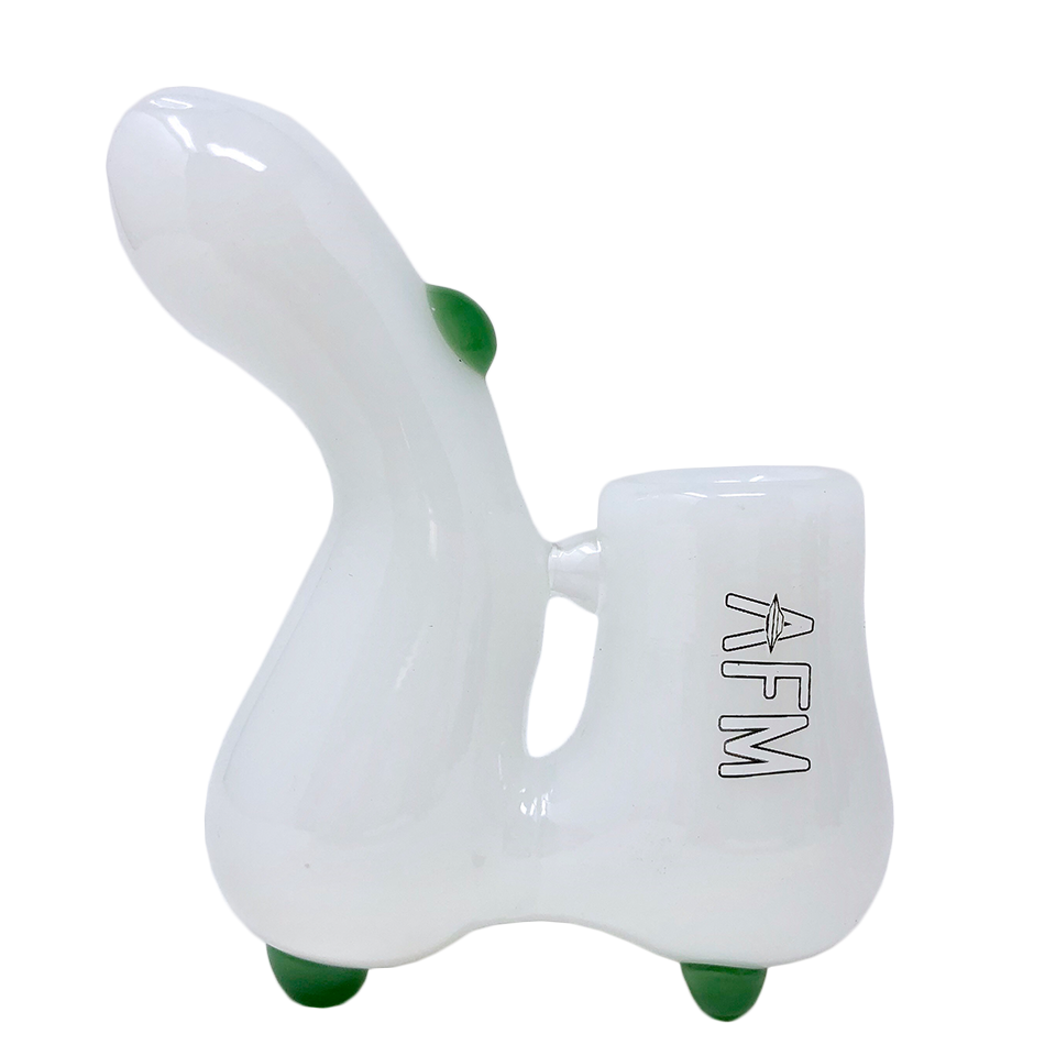 3.5" AFM Groovy Glass Sherlock Hand Pipe | AFM Smoke