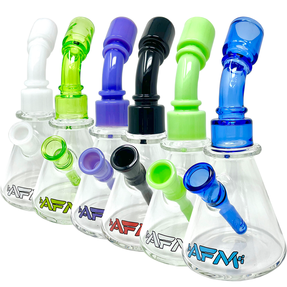 8" AFM One Shot Clear Glass Mini Dab Rig | AFM Smoke