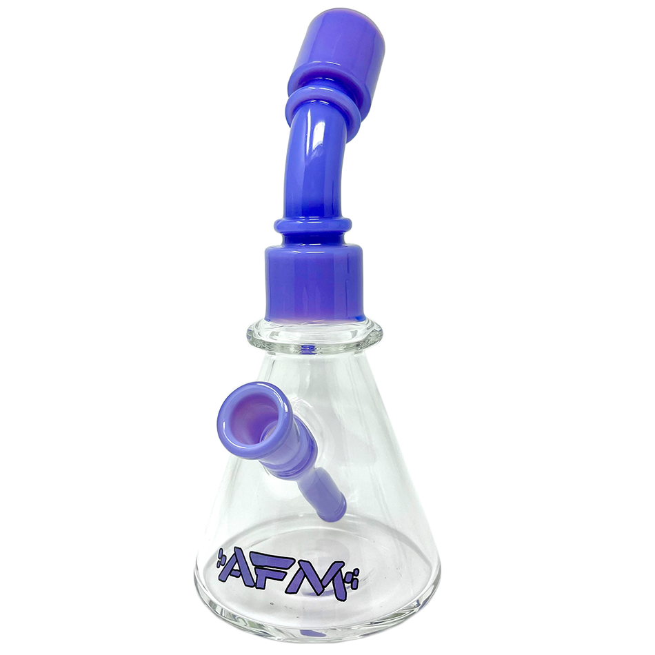 8" AFM One Shot Clear Glass Mini Dab Rig | AFM Smoke