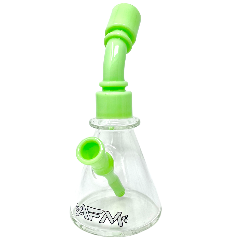 8" AFM One Shot Clear Glass Mini Dab Rig | AFM Smoke