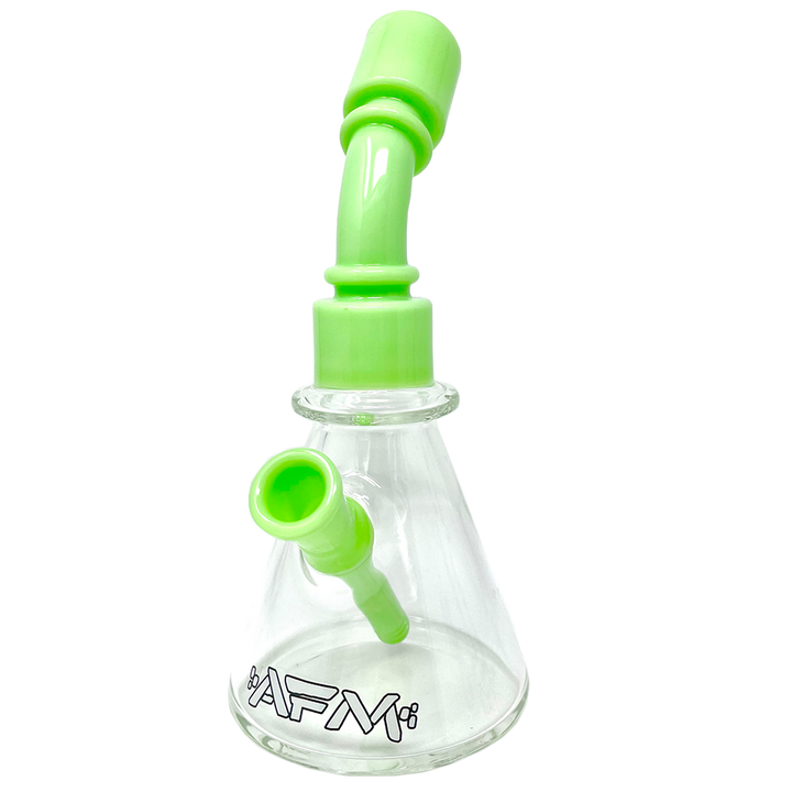 8" AFM One Shot Clear Glass Mini Dab Rig | AFM Smoke