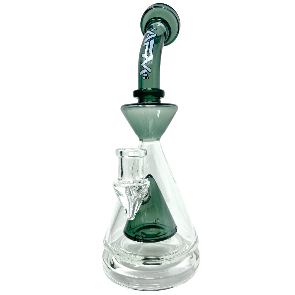 9" AFM Pyramid Perc Glass Dab Rig | AFM Smoke