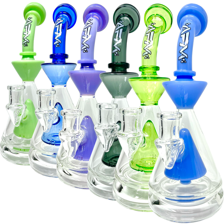 9" AFM Pyramid Perc Glass Dab Rig | AFM Smoke