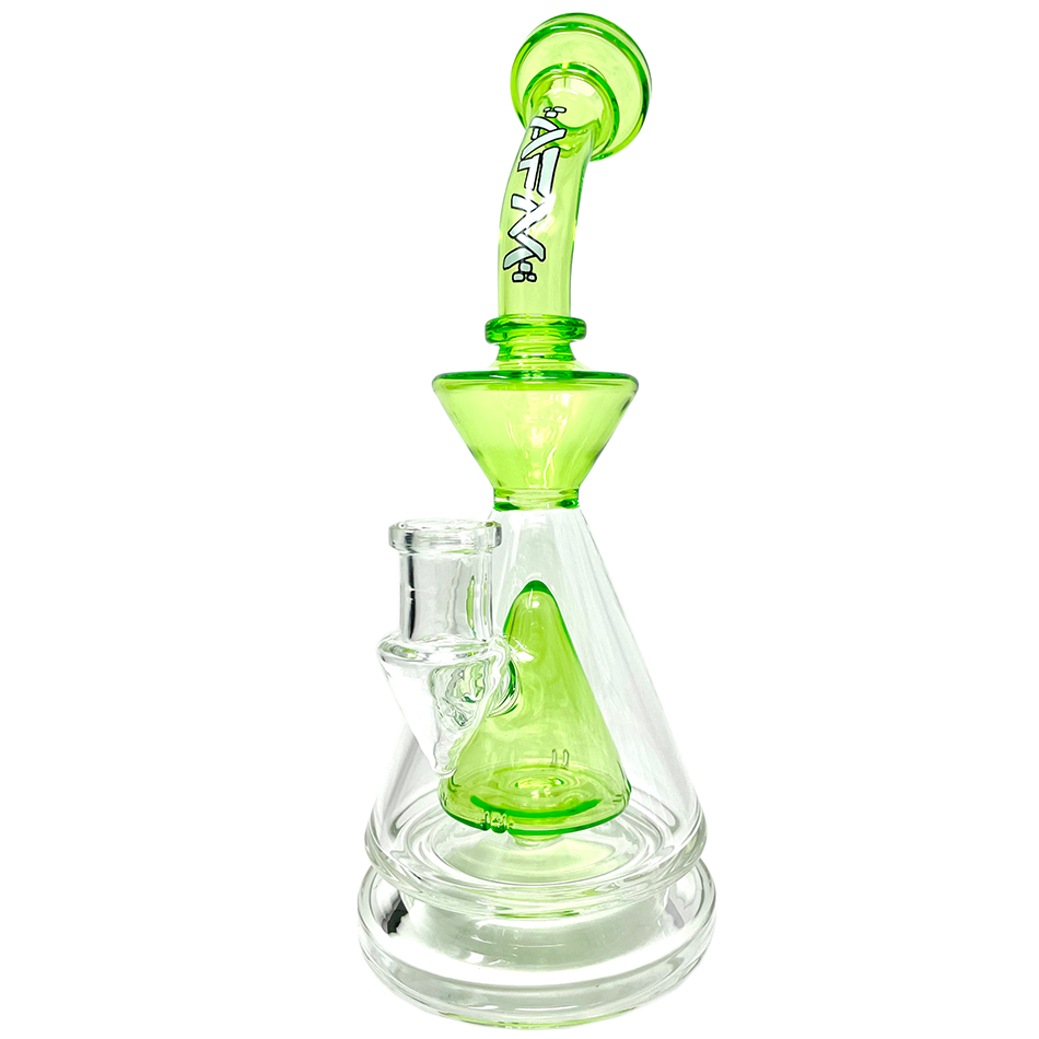 9" AFM Pyramid Perc Glass Dab Rig | AFM Smoke