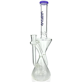 12" Time Clear Glass Recycler Dab Rig