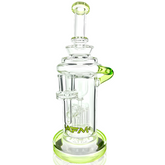 10" Power Station Color Lip Glass Recycler Dab Rig