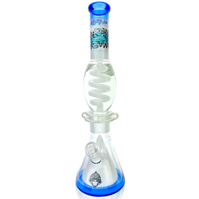 16" Reversal UFO Pyramid Freezable Coil Glass Beaker Bong