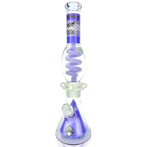 16" AFM Glass Reversal UFO Pyramid Freezable Coil Glass Beaker Bong