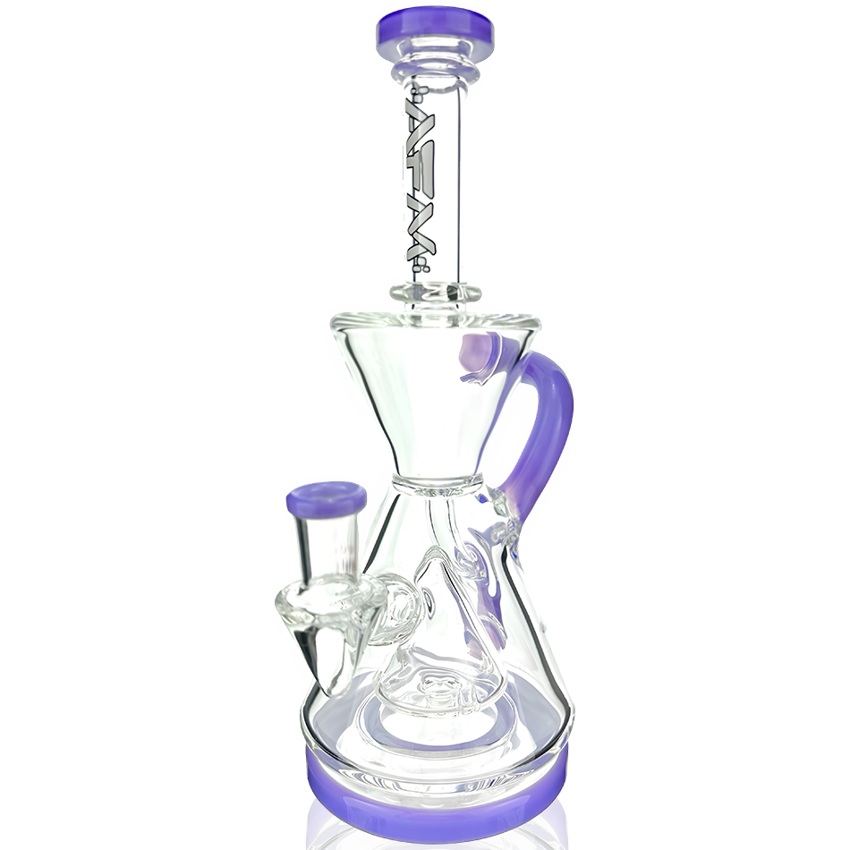 AFM 9″ Magnolia Color Lip Recycler Dab Rig