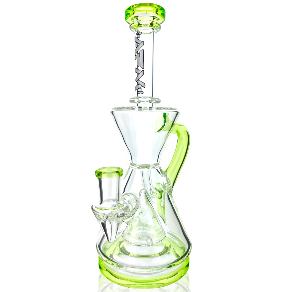 AFM 9″ Magnolia Color Lip Recycler Dab Rig