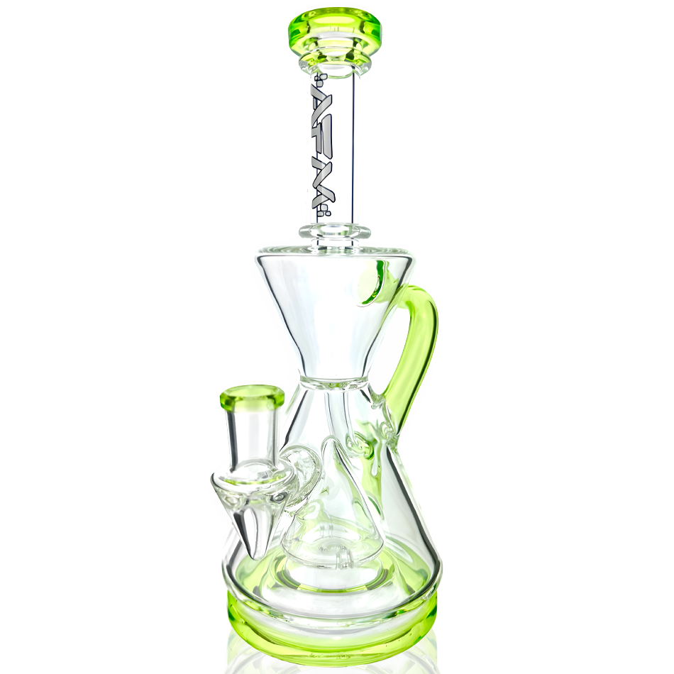 9" AFM Magnolia Color Lip Recycler Dab Rig