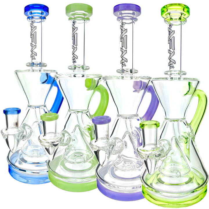 AFM 9″ Magnolia Color Lip Recycler Dab Rig